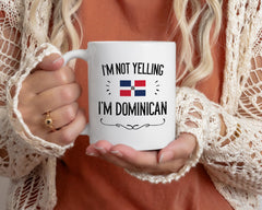 11oz Casitika mug with bold Dominican flag print