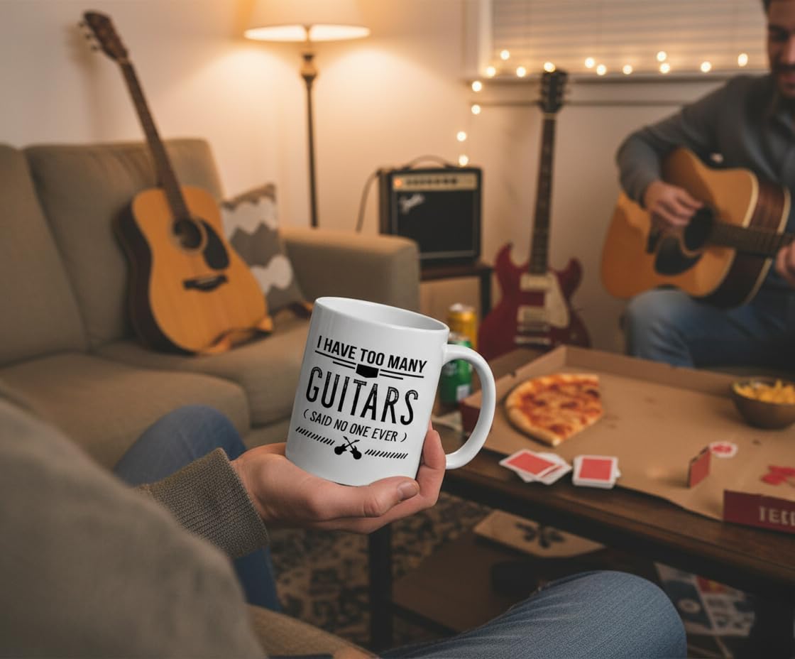 Casitika guitarist gift mug idea