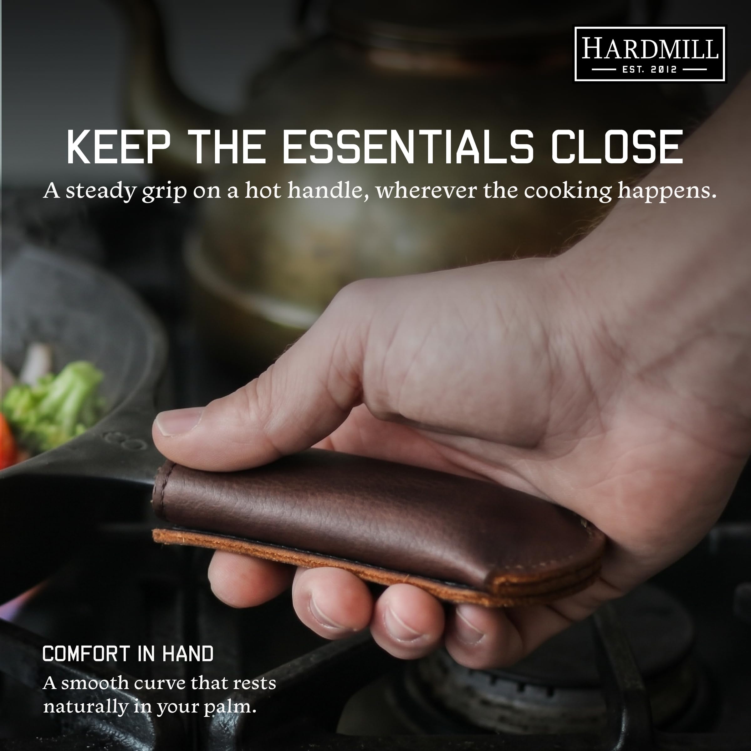 Cast iron pan handle cover long size fits extra long handles