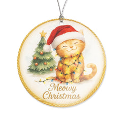 Cat Christmas ornament for tree 2025 design