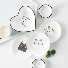 High-fired ceramic sauce dishes for vinegar and soy sauce
