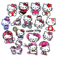 Assorted cat iron on patches 17 pieces for hats backpacks shirts and shoes