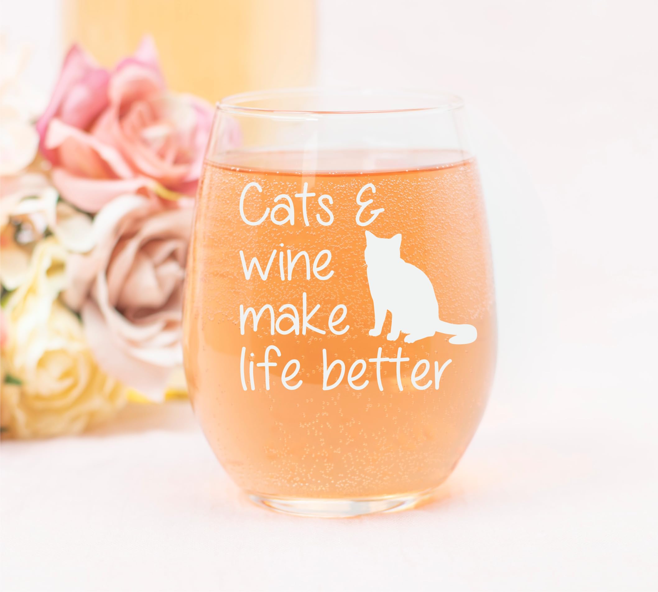 Transparent stemless glass showing beverage color