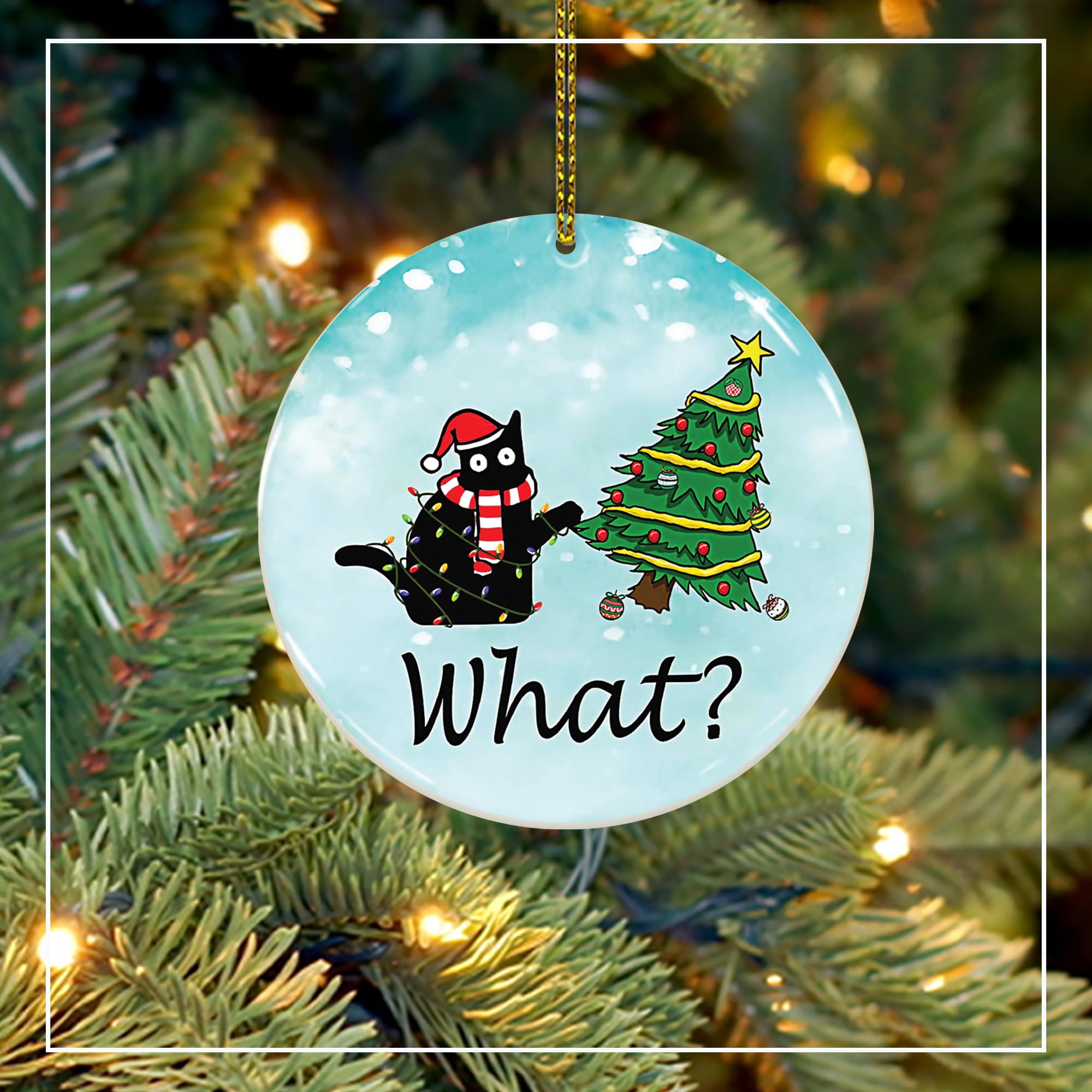 Cat lovers ornament for festive decor