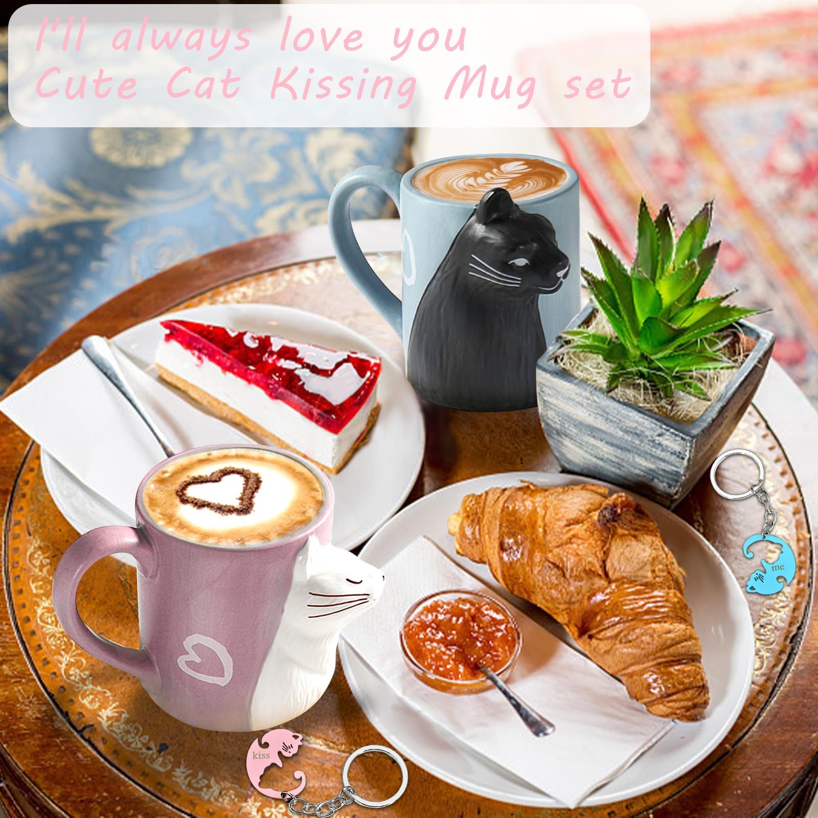 Dishwasher and microwave safe cat mugs MengCat