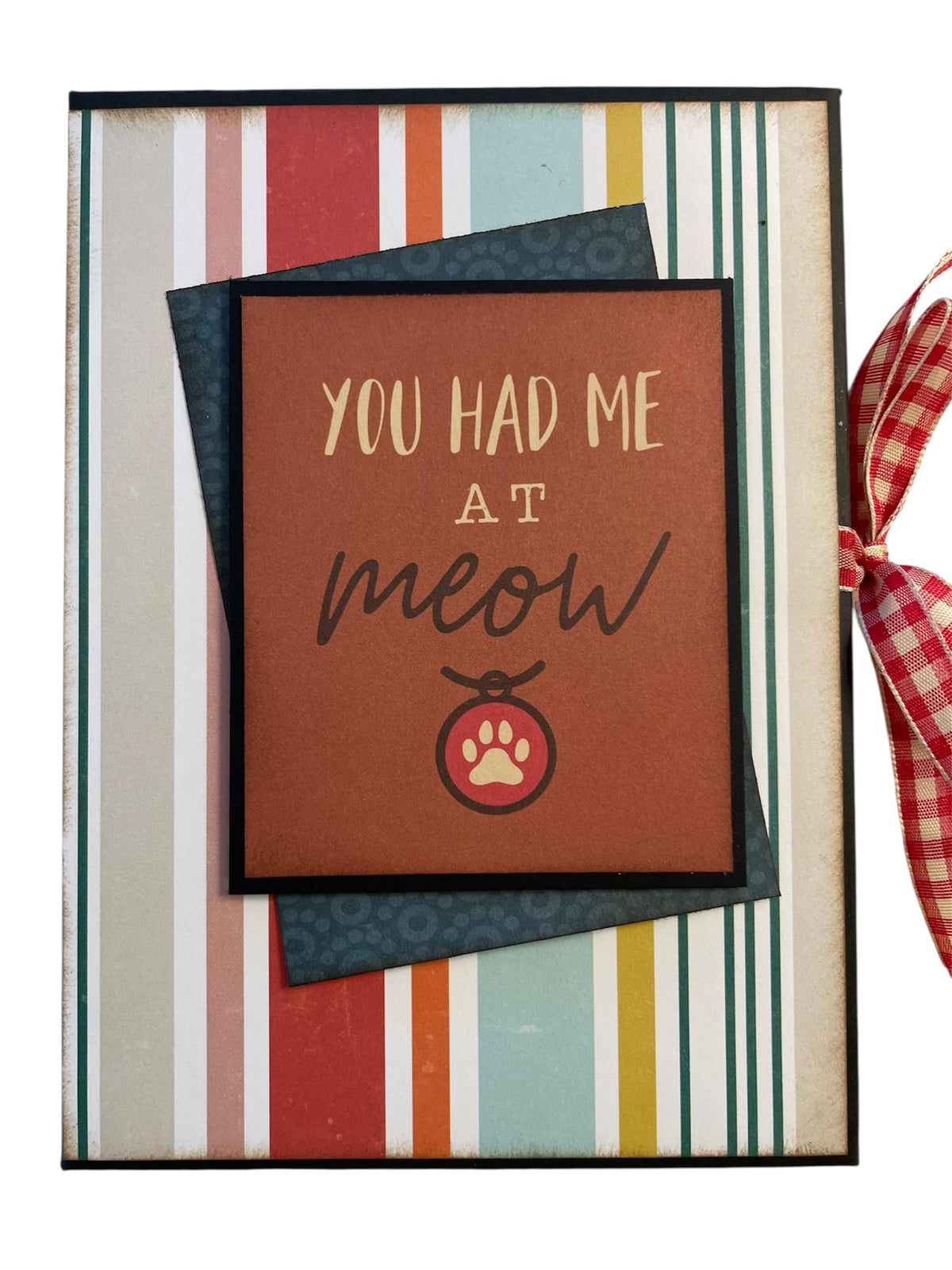 Cat Photo Book hard cover with clear 4x6 sleeves
