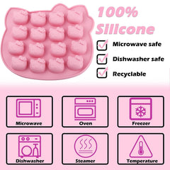 Easy release kitten mold smooth non-stick surface