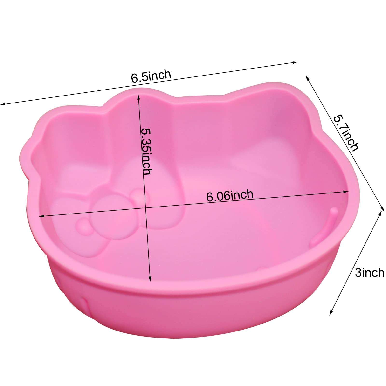 cat shaped silicone fondant mold close up