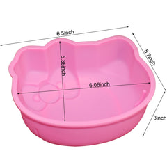 cat shaped silicone fondant mold close up