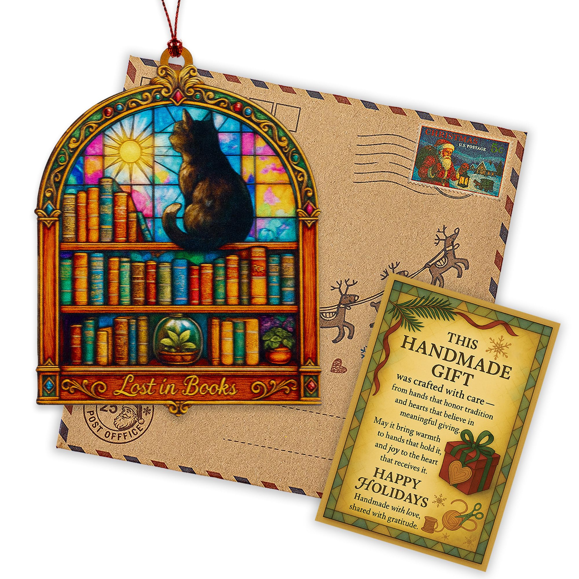 Ornament includes a story card for gifting