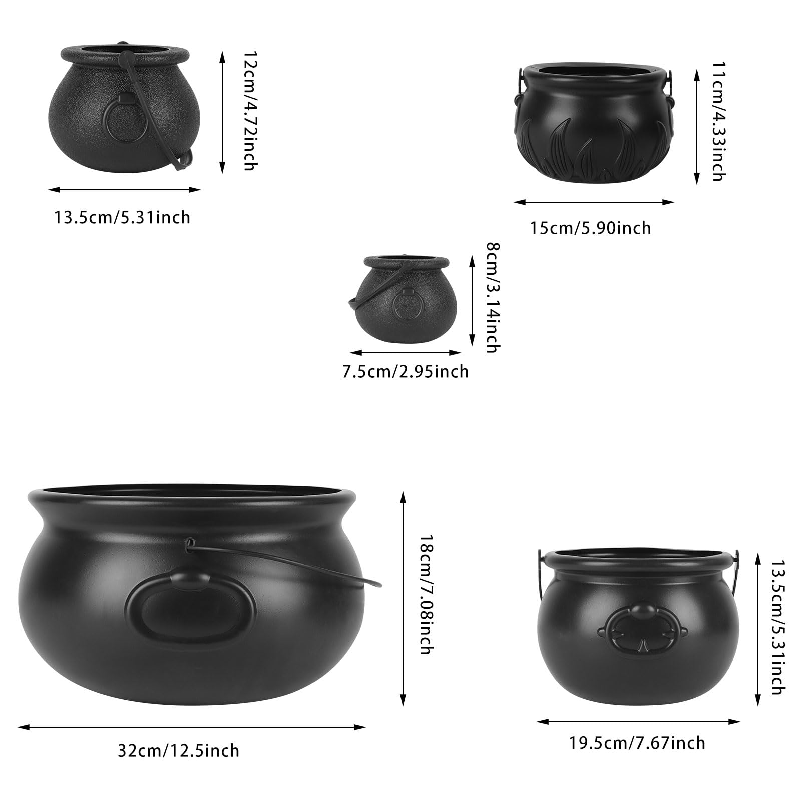 32x18cm witch cauldron 1pc from CCINEE set