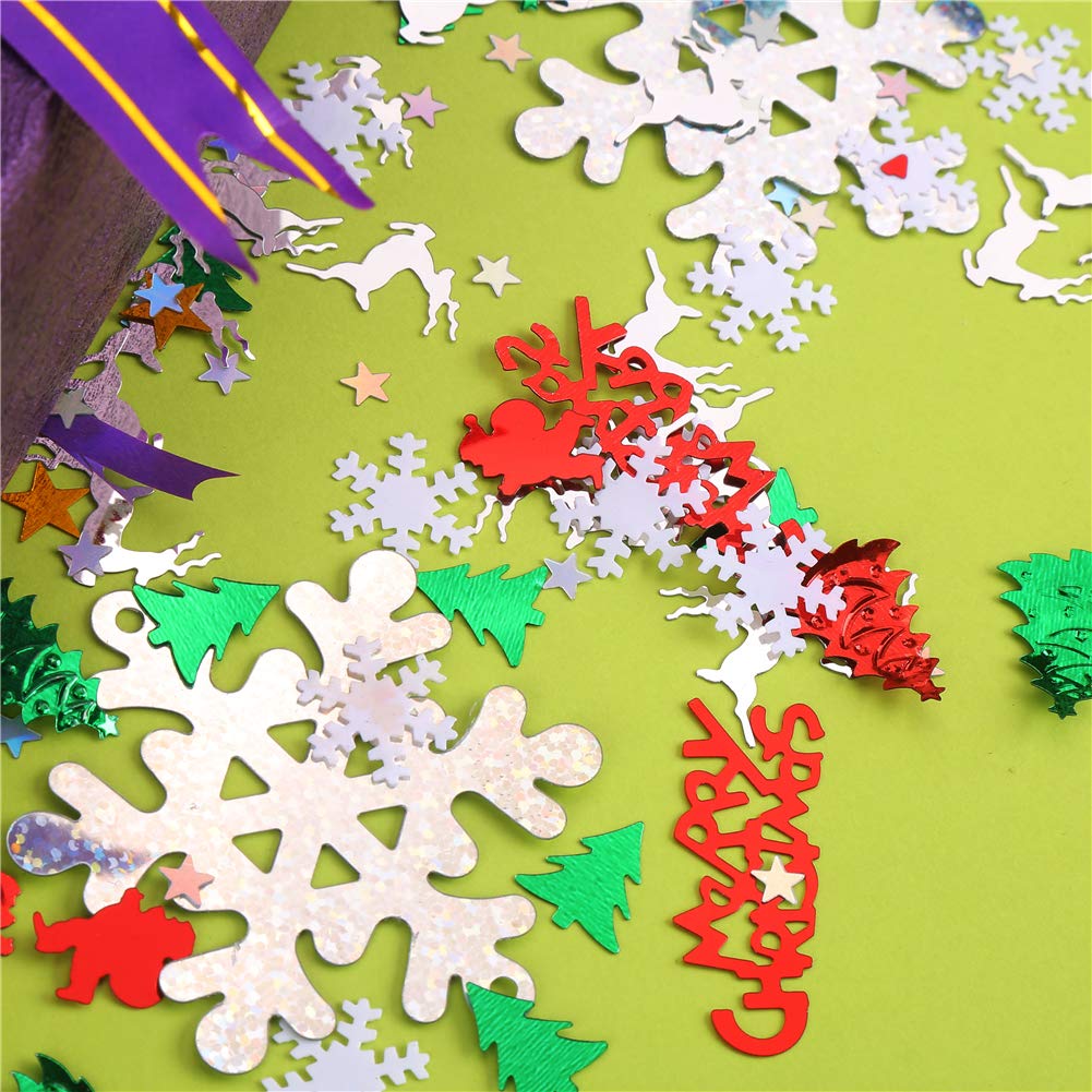 ccinee assorted christmas patterns metallic sequins