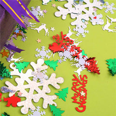 ccinee assorted christmas patterns metallic sequins