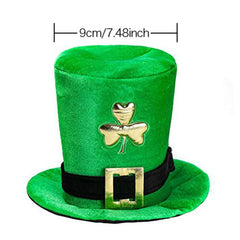 Stovepipe velvet hat with shamrock stitch