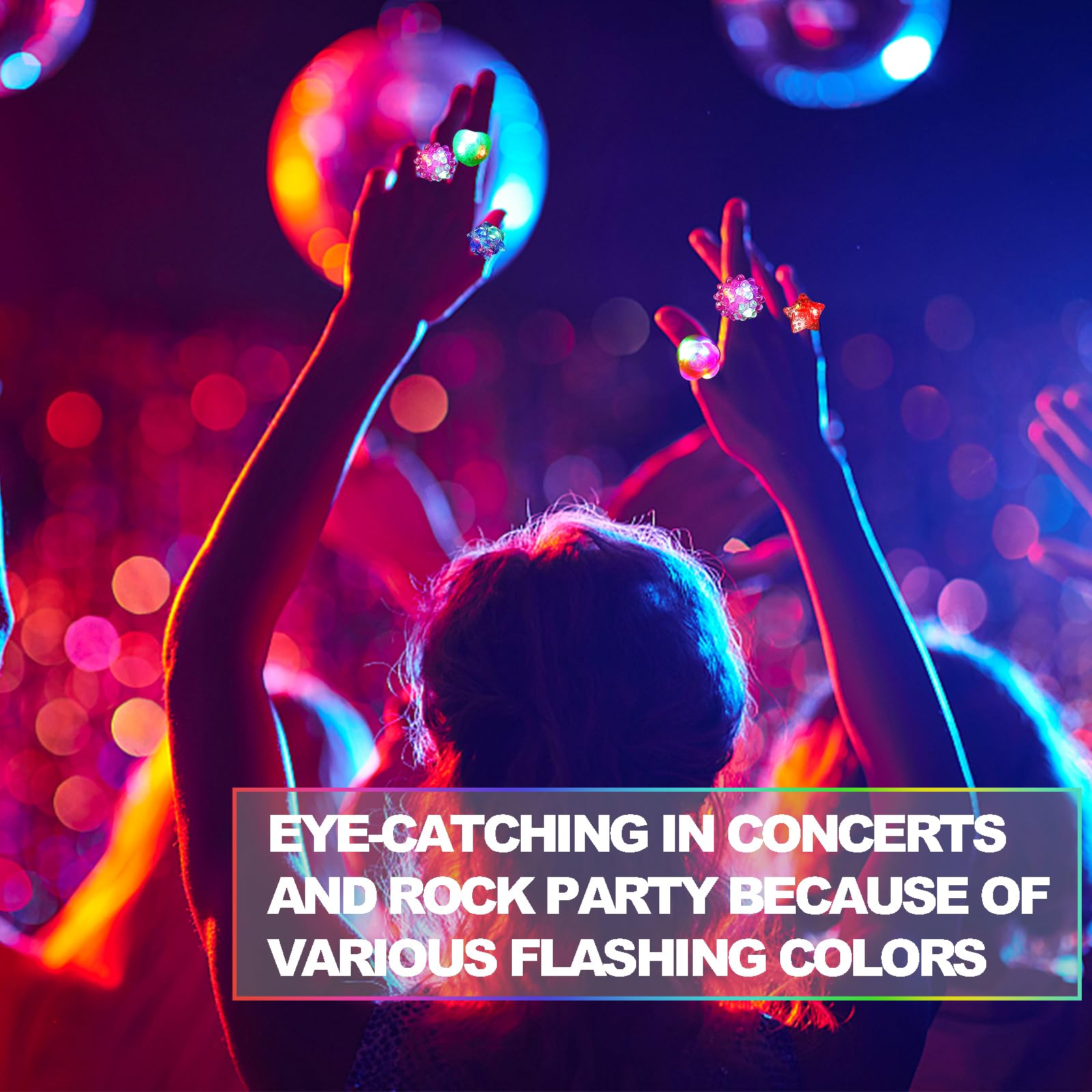 Individually wrapped glow rings safe for children