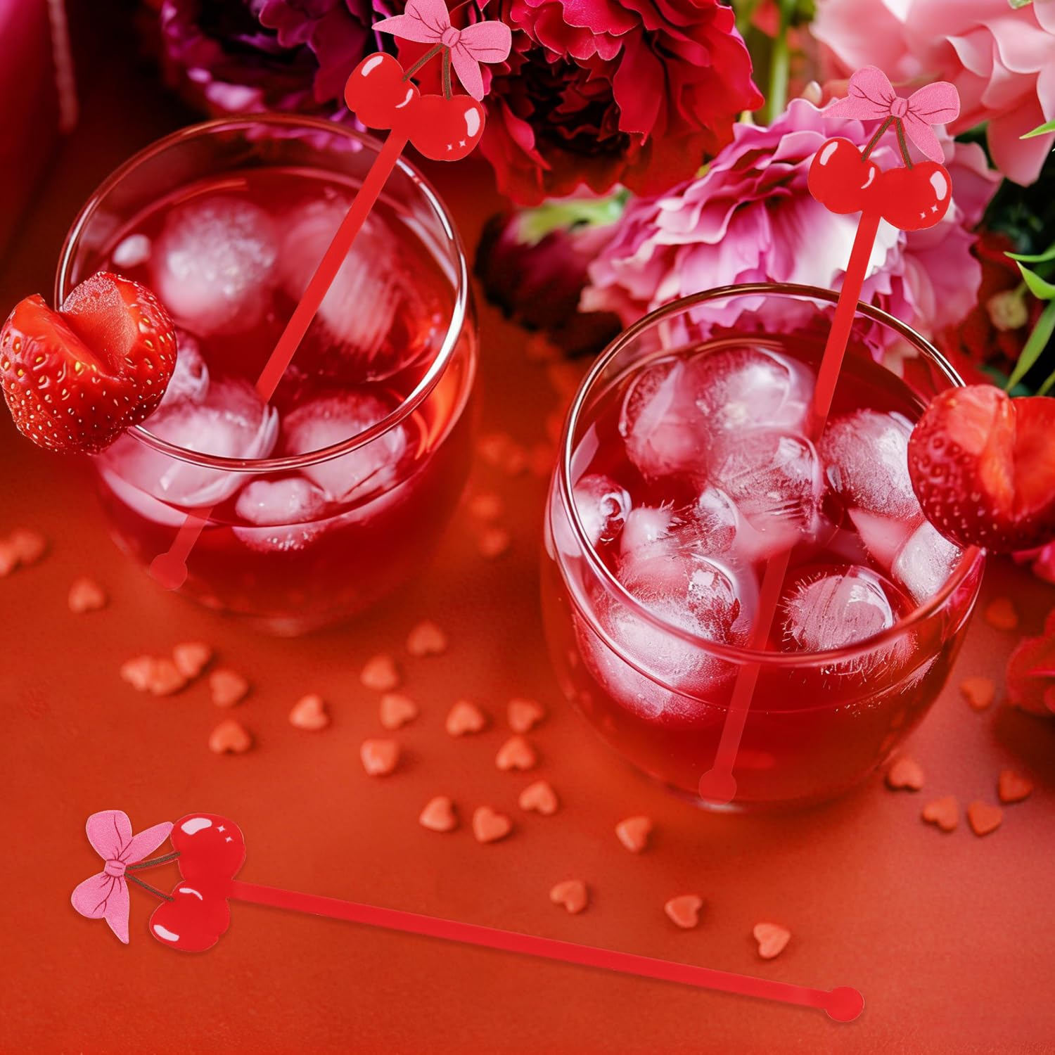 Safe durable acrylic cocktail stirrers reusable