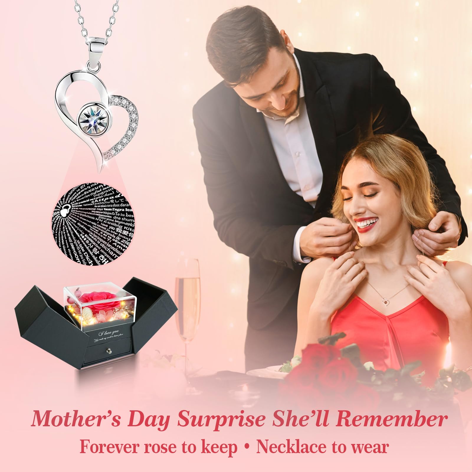 luxury magnetic gift box satin lining and display window