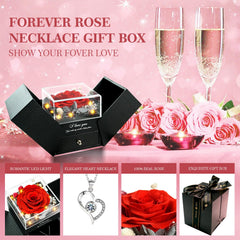 gift box with magnetic seal showcasing roses