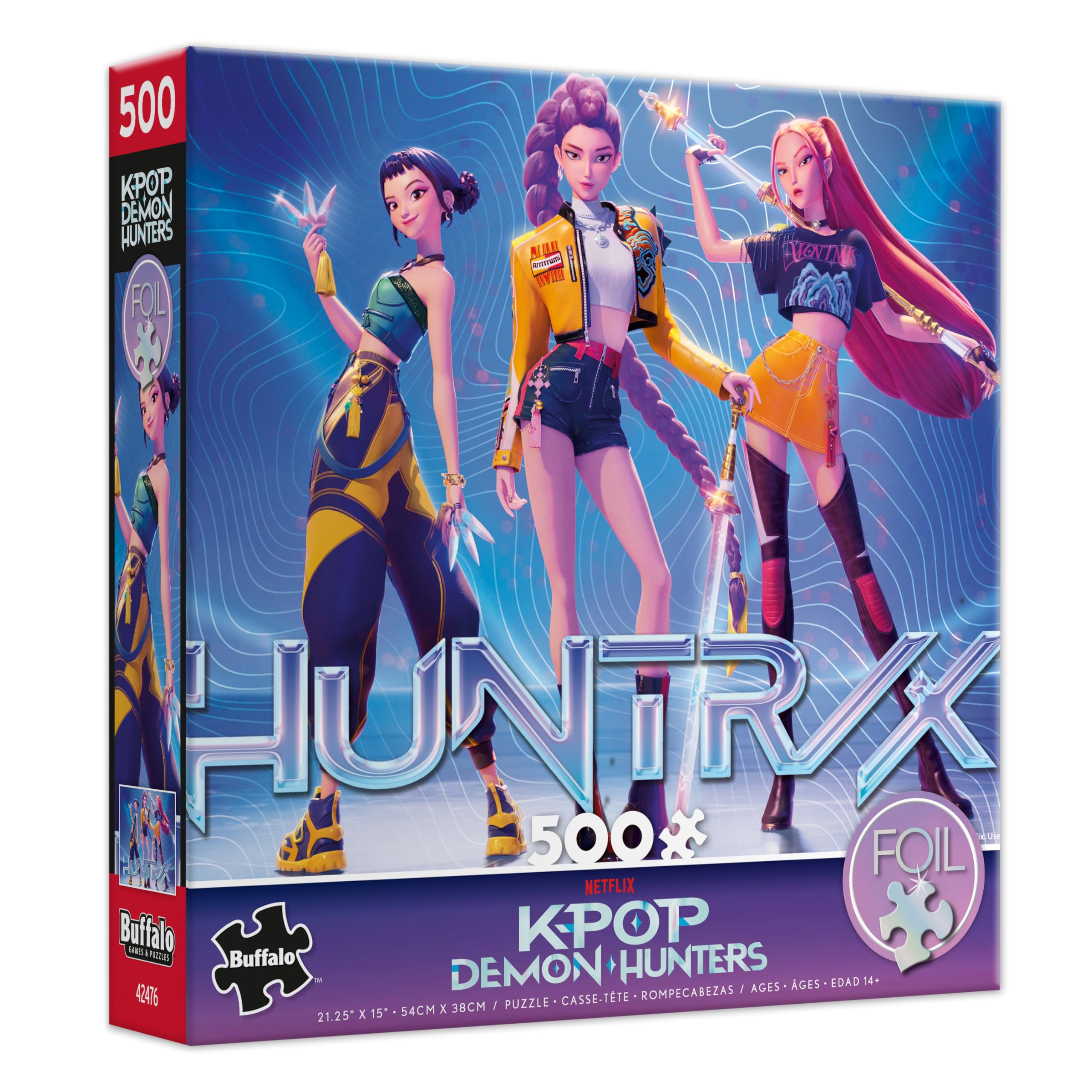 Ceaco Kpop Demon Hunters puzzle artwork on packaging