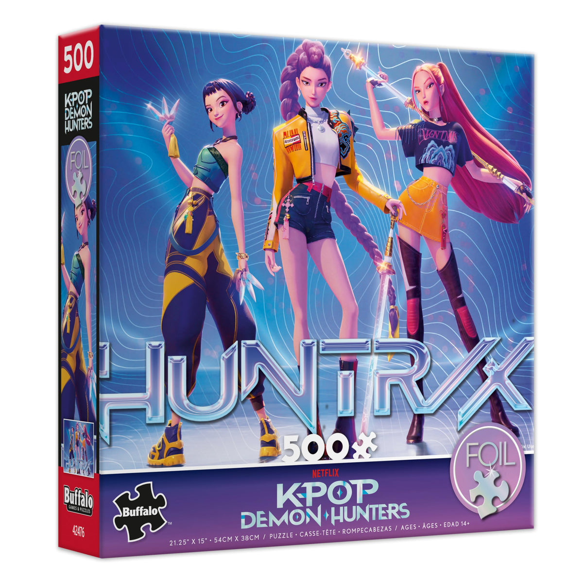 Ceaco Kpop Demon Hunters puzzle artwork on packaging