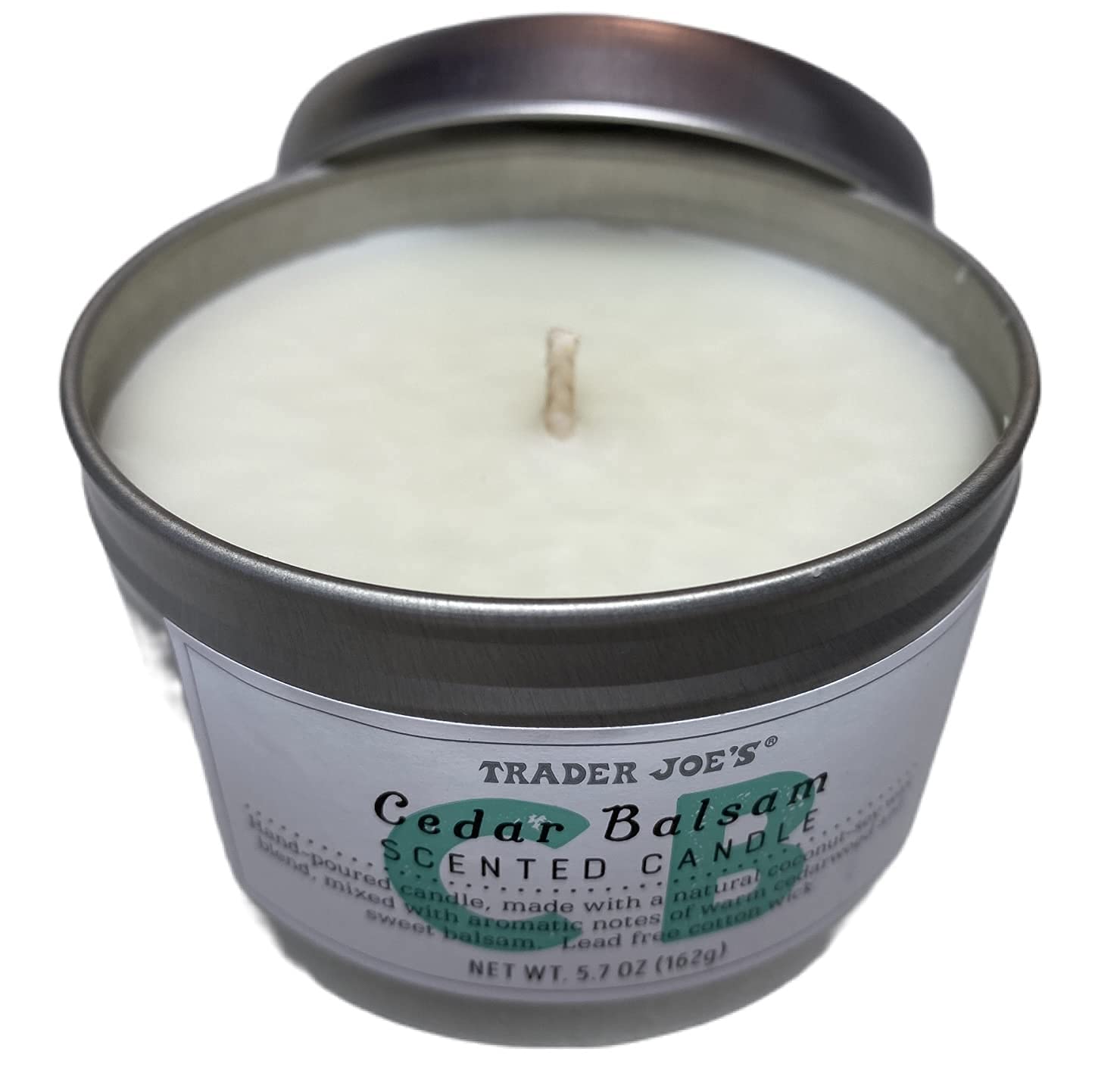 Pack of 2 Trader Joe's Cedar Balsam candles