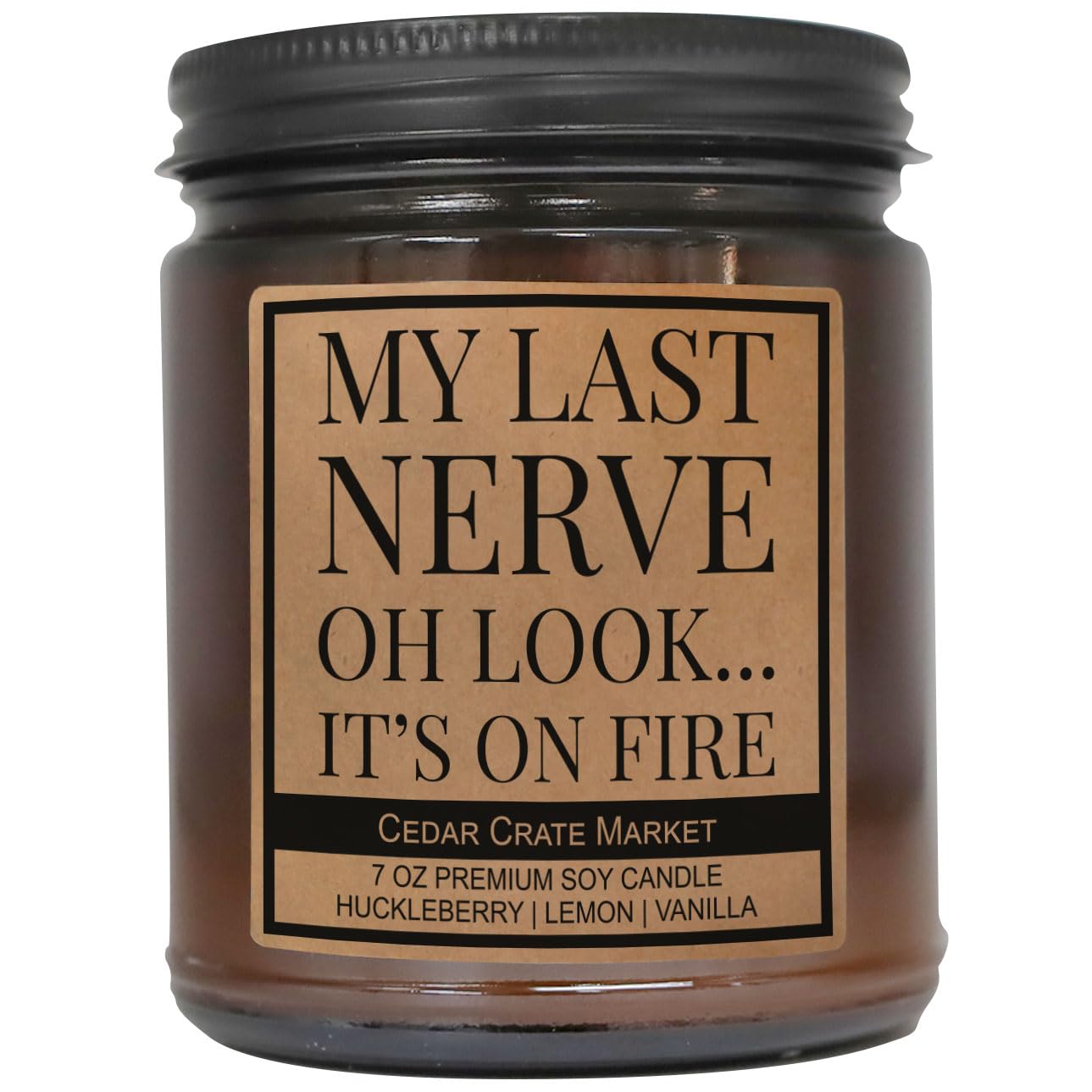 Cedar Crate Market candle in a 9-ounce reusable glass jar suitable for women
