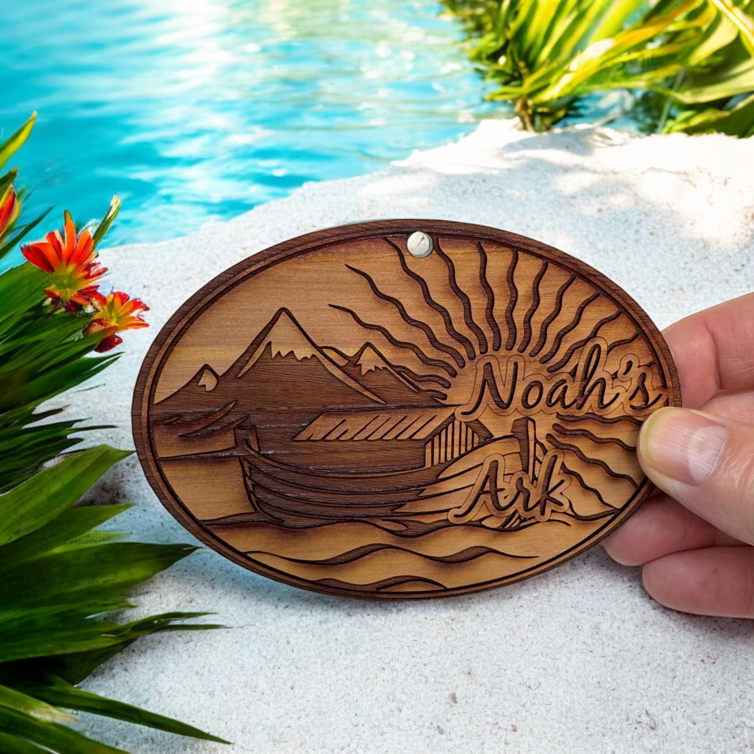 Cedar Ornament Noahs Ark product image 2