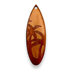 Texas made cedar ornament palm tree surfboard