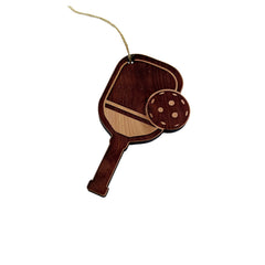 Cedar Ornament Pickleball Pure Cedar material