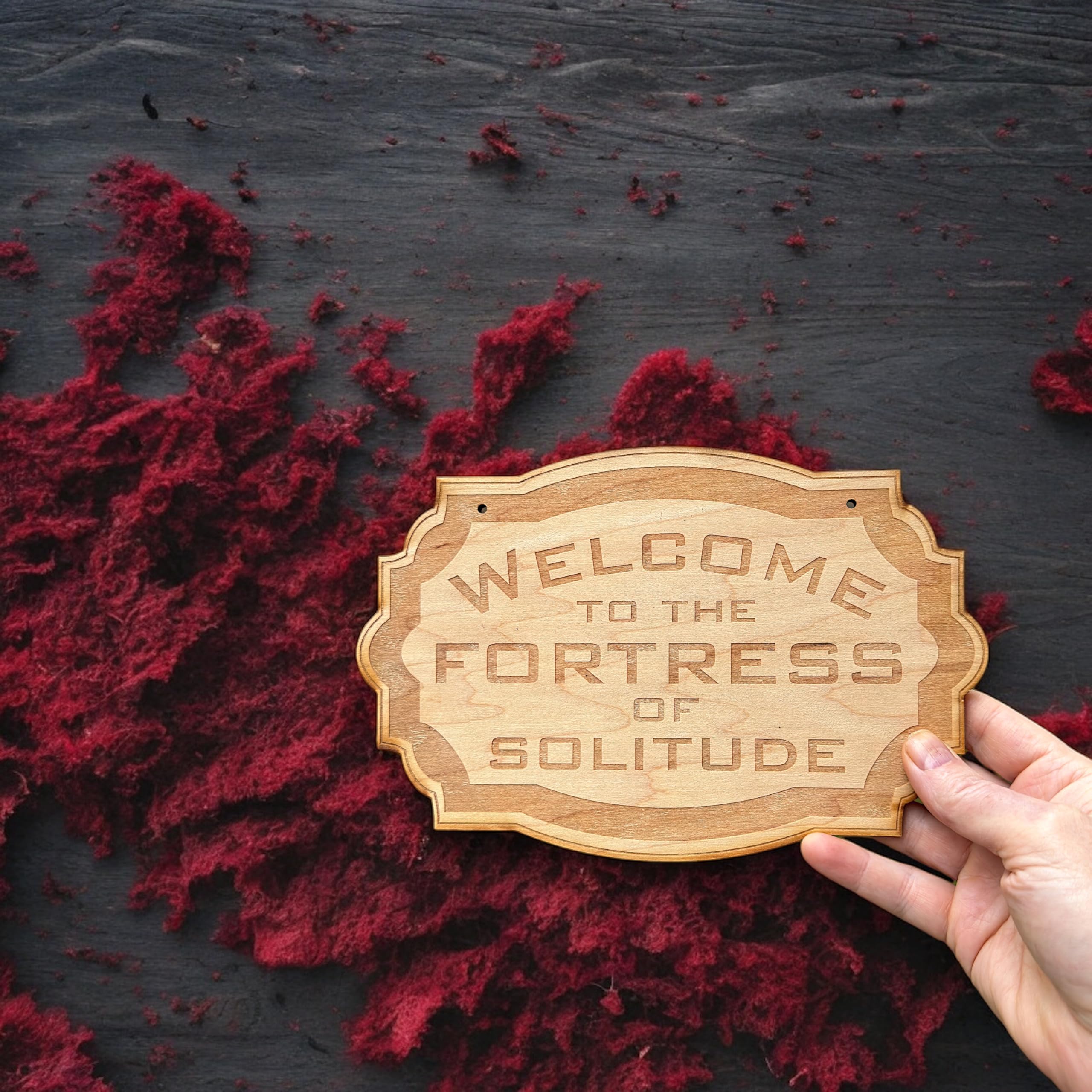 Cedar Park TX studio produced sign with laser engraving