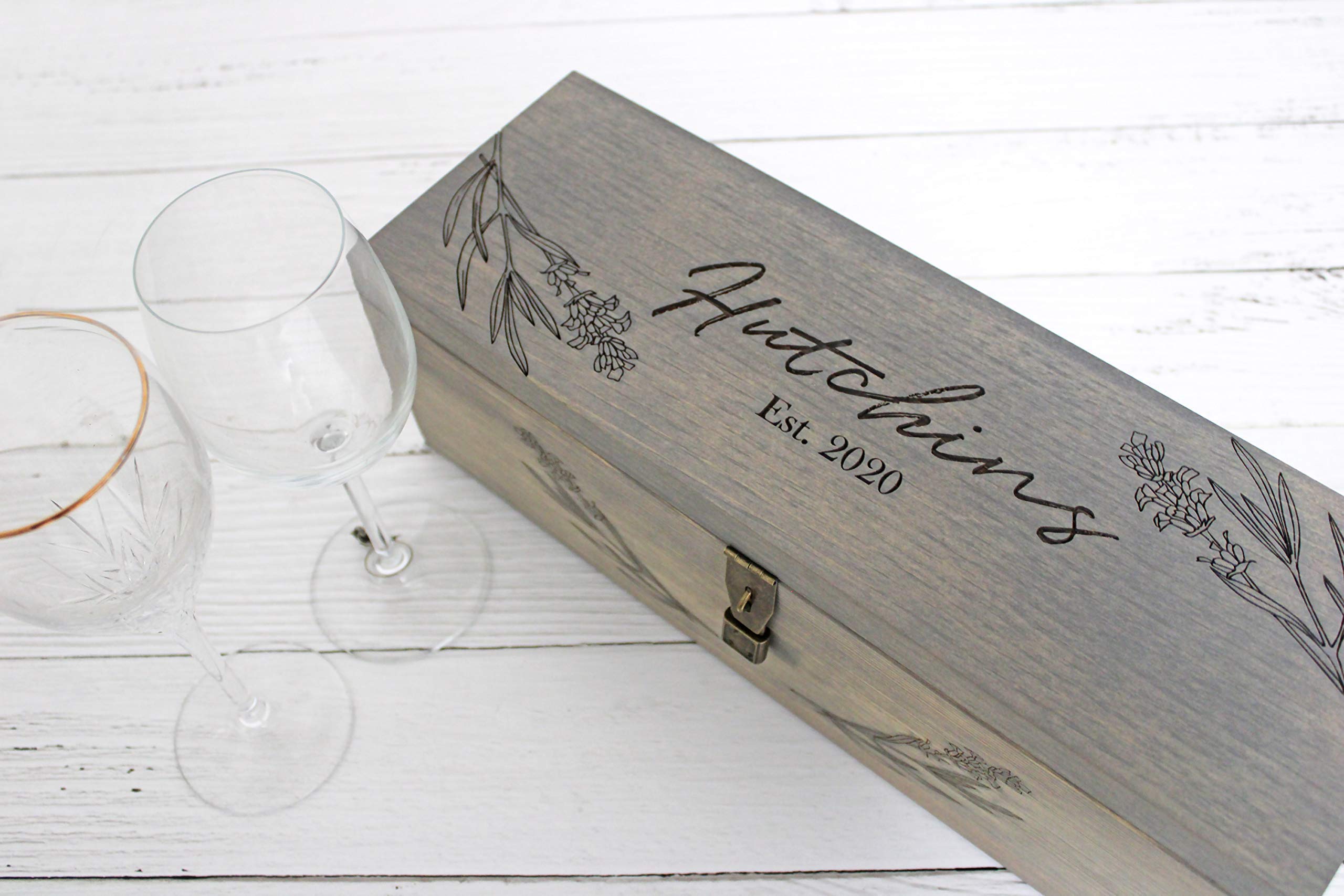 Cedar wood wine box option