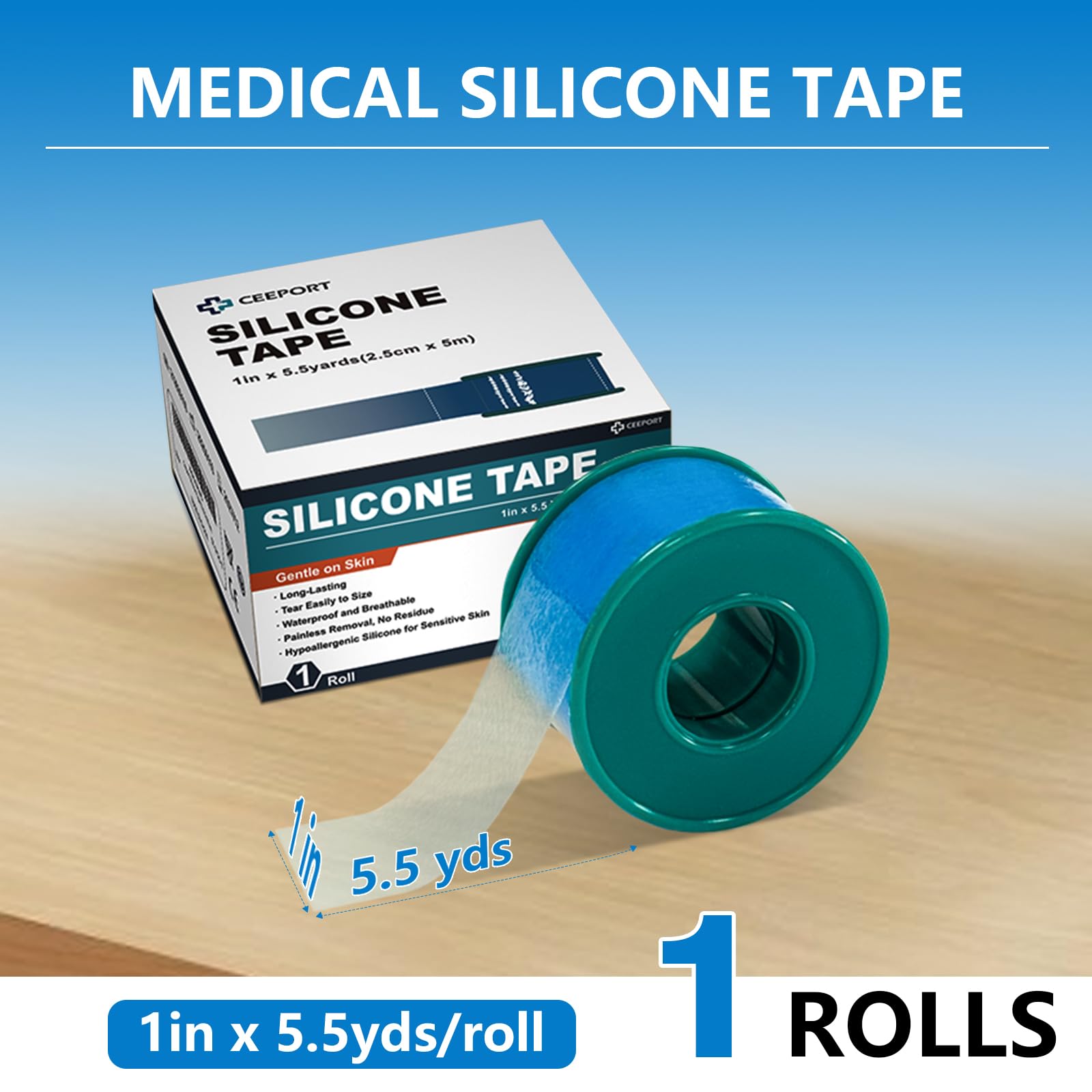 Foot protection and friction prevention with silicone tape