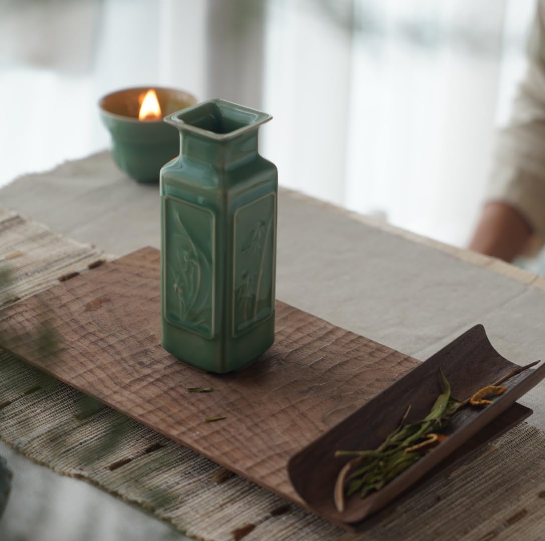 Celadon glaze vase as a thoughtful housewarming gift idea