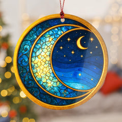 Celestial suncatcher ornament for window display
