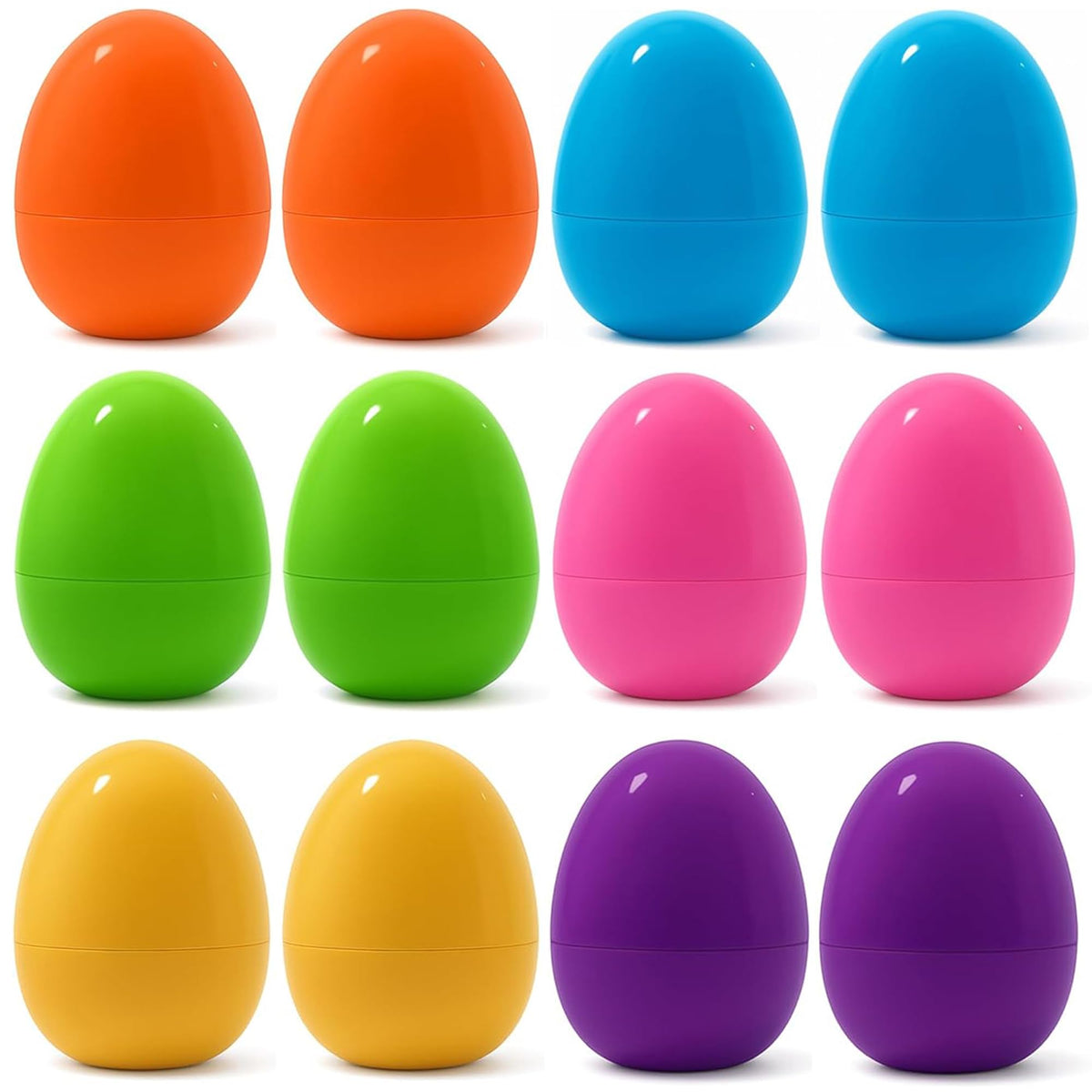 Celmuron 12 pack large Easter eggs bright colors for hunts