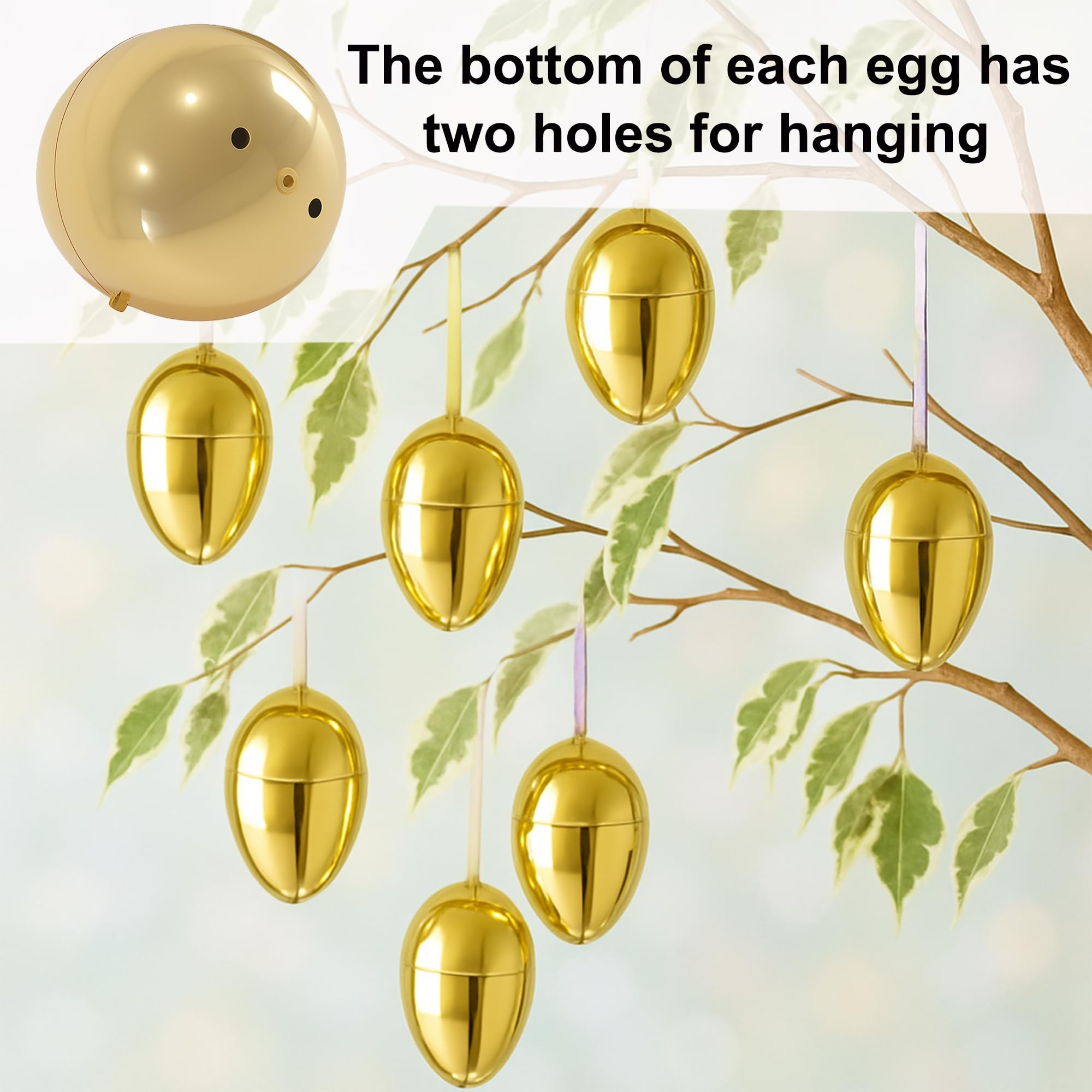 Celmuron 30 pack Easter eggs for DIY crafts