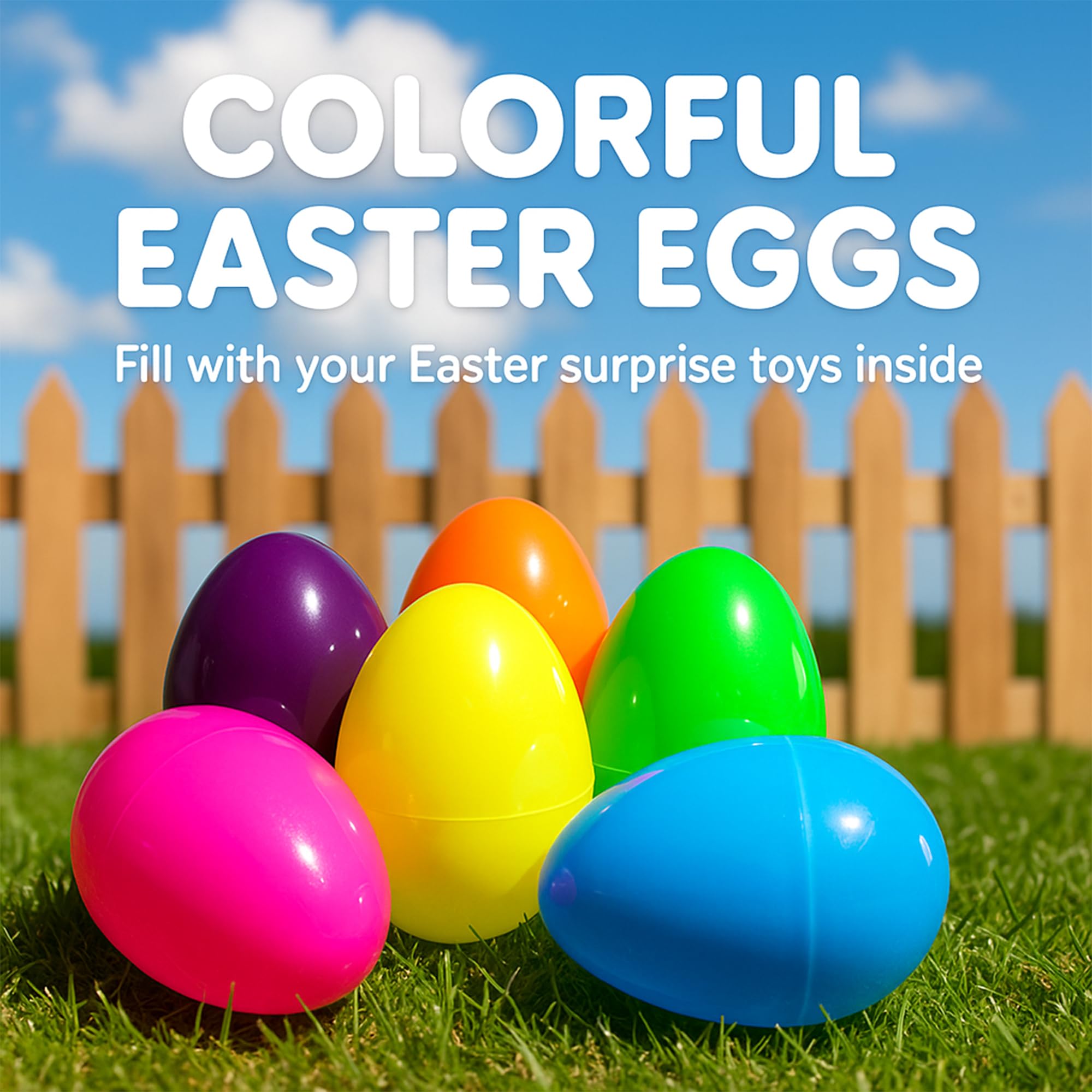 Close up Celmuron large fillable Easter eggs