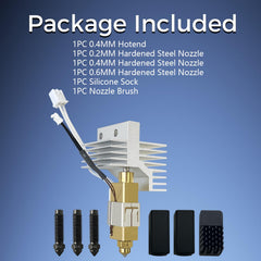 Centauri hotend kit components including modular assembly