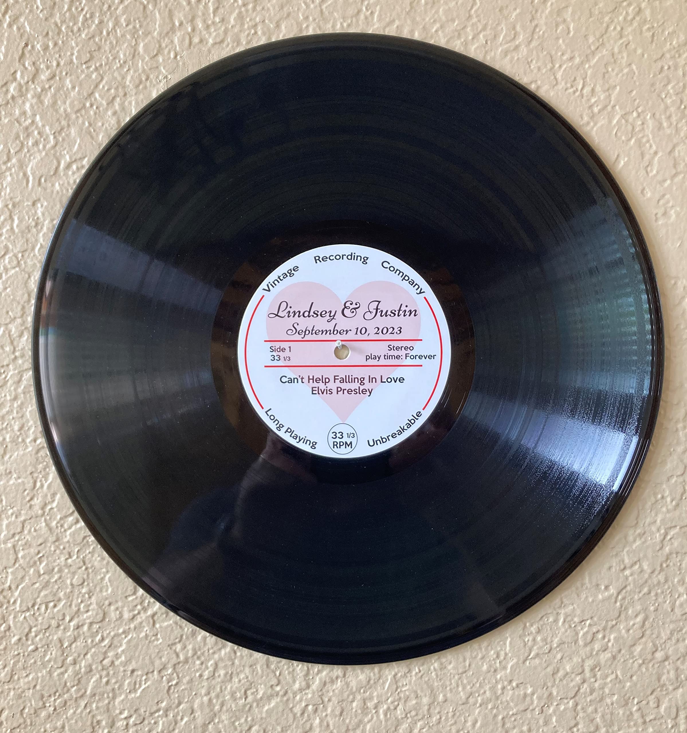Packaging for display only 12-inch vinyl record