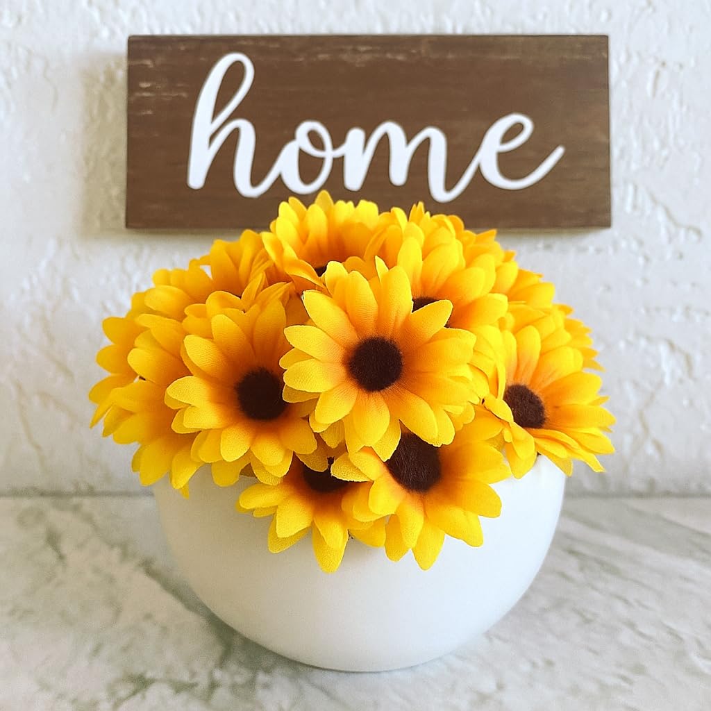 One Mini Sunflower Ball per order shown in display