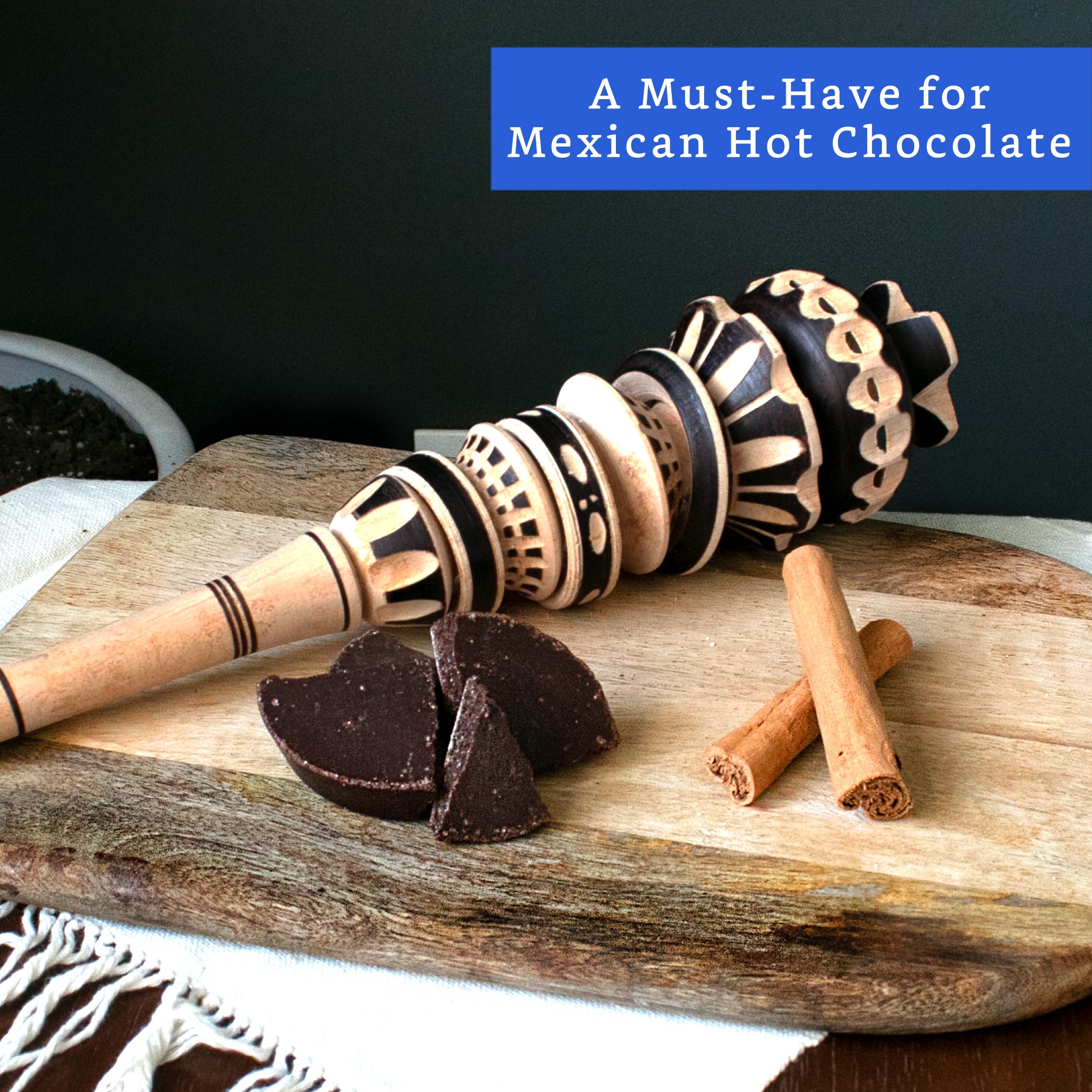 Central Mexico artisan molinillo handcrafted wooden whisk