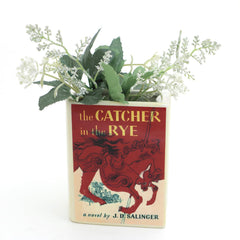 ceramic book shaped container handmade in New Jersey