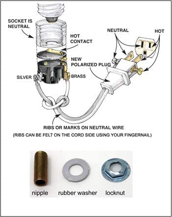 Ceramic Christmas tree wiring kit components