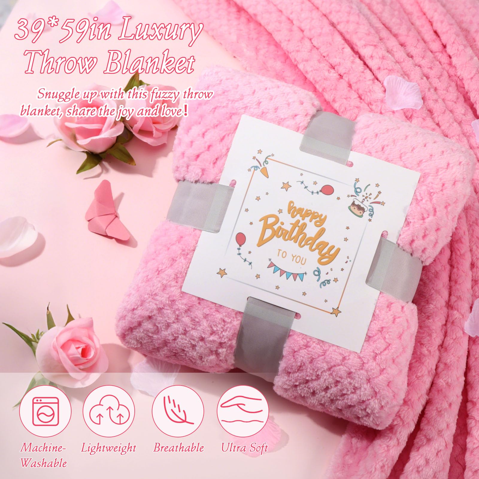rose scented candle and rose handmade soap set