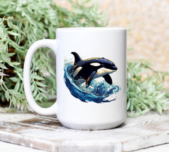 Ocean nautical themed ceramic coffee mug