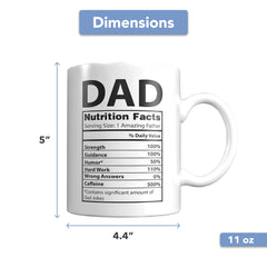 Daughter or Son gift ceramic dad mug