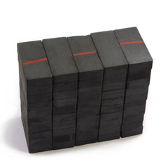 Ceramic domino block magnets Grade-8 ferrite material for crafting