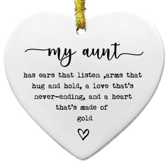 Ceramic heart keepsake for Mom wall or tree display