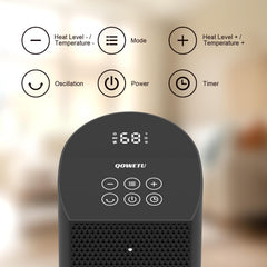 Ceramic space heater 24 inches 1500W for bedroom or office
