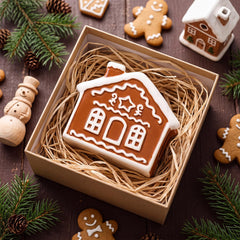 Havawish napkin holder table centerpiece gingerbread motif